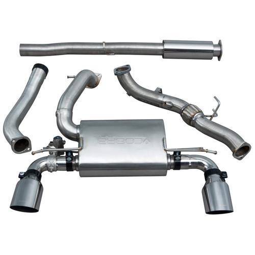 Turbo Back System (De-Cat & Resonated) (Valved) Ford Focus RS (Mk3) (from 2015 to 2018)