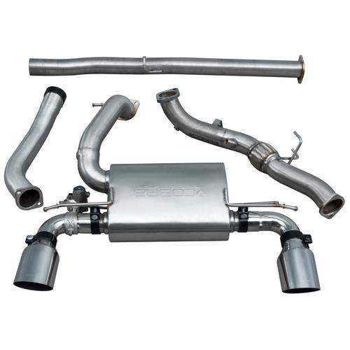 Turbo Back System (De-Cat & Non-Resonated) (Valved) Ford Focus RS (Mk3) (from 2015 to 2018)