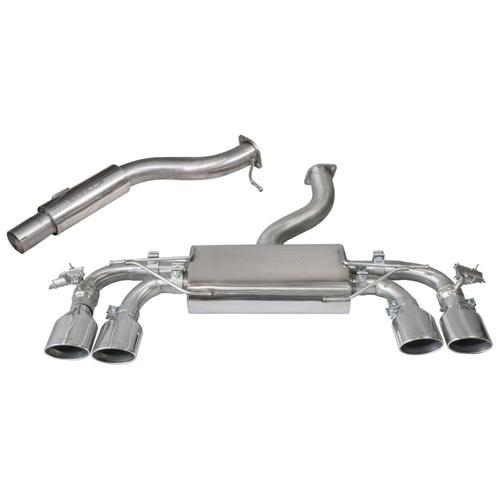 Cat Back System (Resonated) - Valved Volkswagen Golf R Mk7 (from 2013 to 2018)