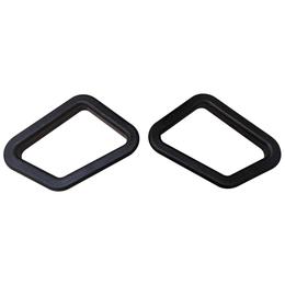 Cobra Black Clip-In 4 Sided Sports Grommets (Pair)