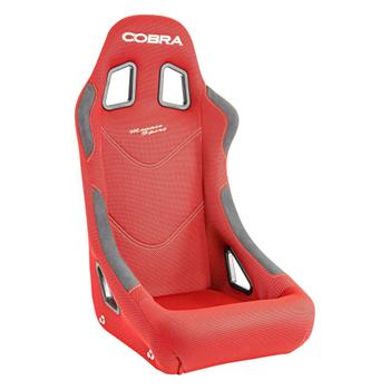Cobra Stock Monaco Sport Bucket Seat - Red Spacer Fabric