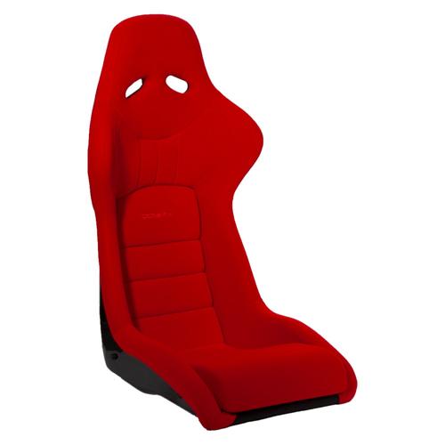 Cobra Stock Nogaro Clubsport Seat (with Harness Slots) - Ebisu Edition - Red Nylon - Small Logo