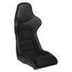 Cobra Stock Nogaro Street Seat (no Harness Slots) - Black Amalfi + Dinamica Centres