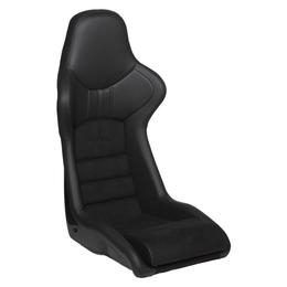 Cobra Stock Nogaro Street Seat (no Harness Slots) - Black Amalfi + Dinamica Centres