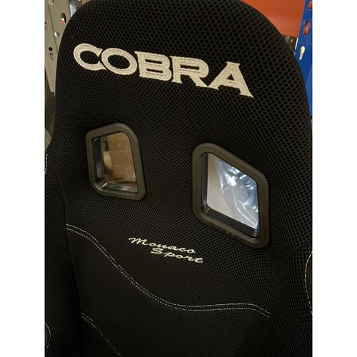 Cobra Stock Monaco Sport Narrow Bucket Seat - Black Spacer Fabric