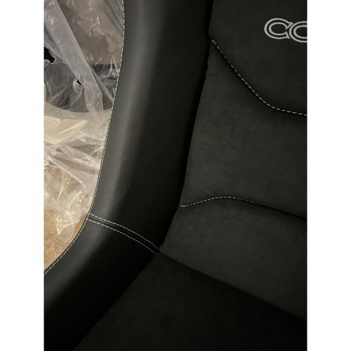 Cobra Stock Nogaro Street Seat (no Harness Slots) - Black Amalfi + Dinamica Centres