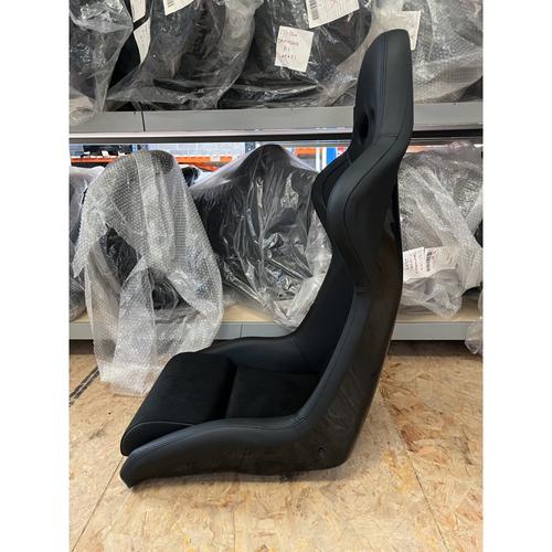 Cobra Stock Nogaro Circuit Seat (with Harness Slots) - Black Amalfi + Dinamica Centres - US Spec