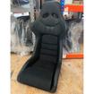 Cobra Stock Nogaro Circuit Seat (with Harness Slots) - Black Amalfi + Dinamica Centres - US Spec