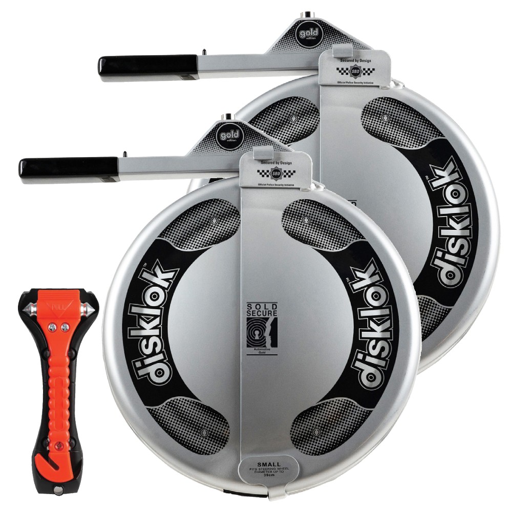 Disklok Twin Pack Small + Free Safety Hammer (SMLx2+SH) | Carnoisseur