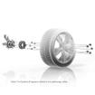 30mm Silver Pro Wheel Spacers Chevrolet BLAZER S10 FRONT AXLE (from Oct 1994 to Dec 2005)