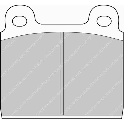DS Performance Front Brake Pads Opel Commodore (B) (2.8) (from 1972 to 1977)