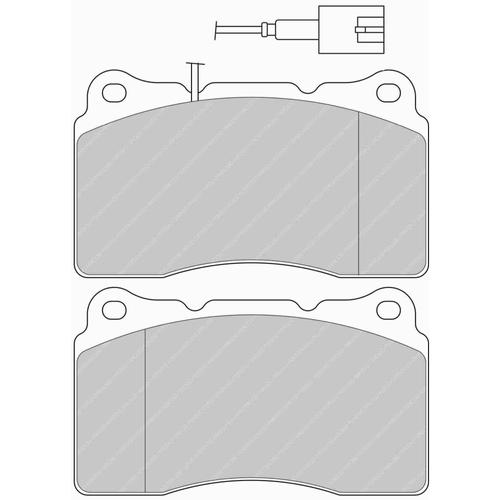 DS Performance Front Brake Pads Lancia Kappa Coupe (838) (3.0 24V) (from 1996 to 2001)