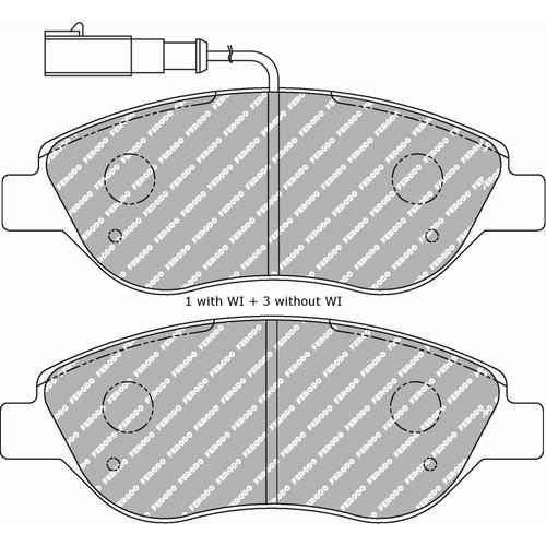 DS Performance Front Brake Pads Alfa Romeo MITO (955) (1.4 Turbo MultiAir) (from 2009 onwards)
