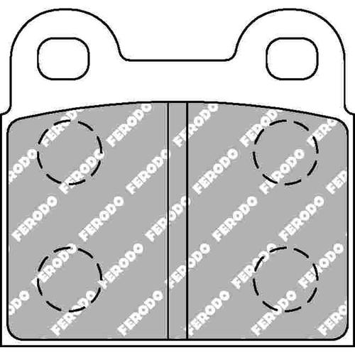 DS Performance Rear Brake Pads Porsche 911 (2.0) (from 1965 to 1969)