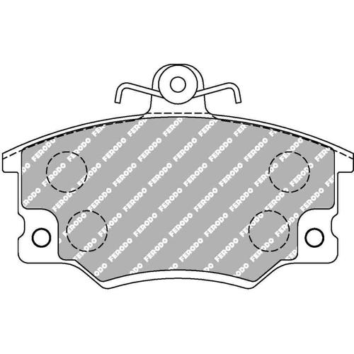 DS Performance Front Brake Pads Fiat Tipo (160) (1.1) (from 1988 to 1991)