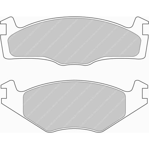 DS Performance Front Brake Pads Volkswagen Jetta II (19E, 1G2) (1.8 16V) (from 1986 to 1991)