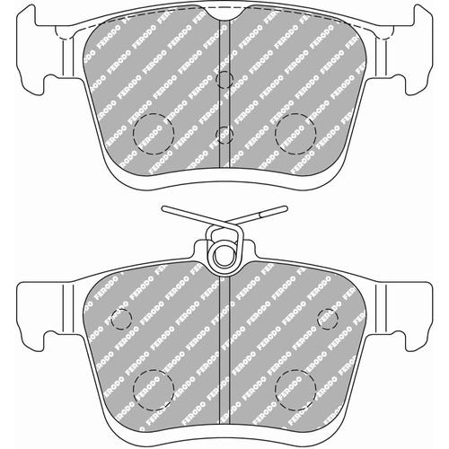 DS Performance Rear Brake Pads Volkswagen TOURAN (5T1) (1.6 TDI) (from 2015 to 2016)
