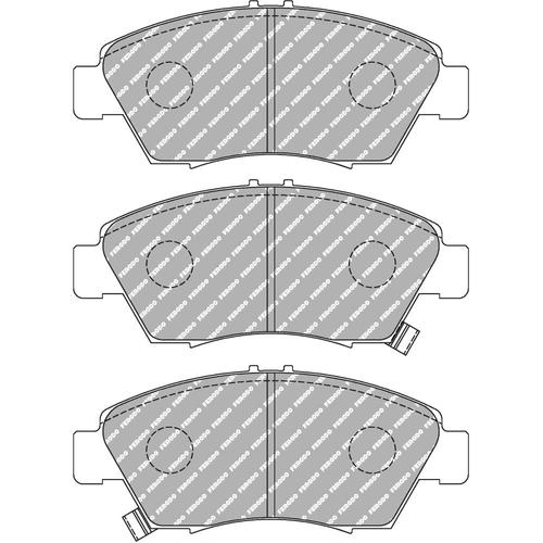 DS Performance Front Brake Pads Honda CIVIC VII Hatchback (EU, EP, EV) (1.4 i) (from 2001 to 2005)