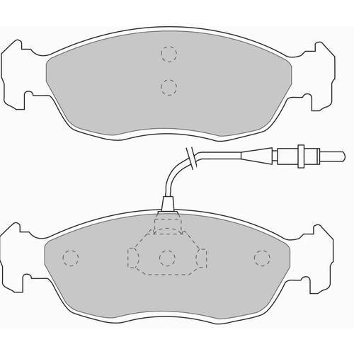 DS Performance Front Brake Pads Peugeot 306 Convertible (7D, N3, N5) (1.6) (from 1996 to 2000)