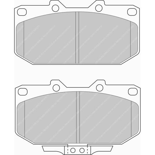 DS Performance Front Brake Pads Nissan Skyline (2.0 , 2.5 , 2.6 R32 , R33 , R34) (Australian) (from 1989 to 2001)