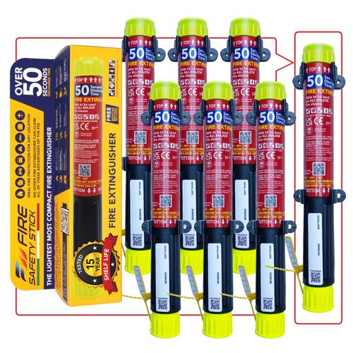 Fire Safety Stick Pro 6 Pack + Free Stick and Safety Hammer