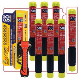 Fire Safety Stick 6 Pack + Free Stick and Safety Hammer