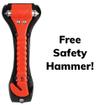 Fire Safety Stick Twin Pack (50 & 100 Second) + Free Safety Hammer