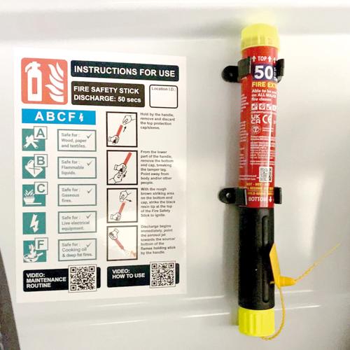 Fire Safety Stick Pro 6 Pack + Free Stick and Safety Hammer
