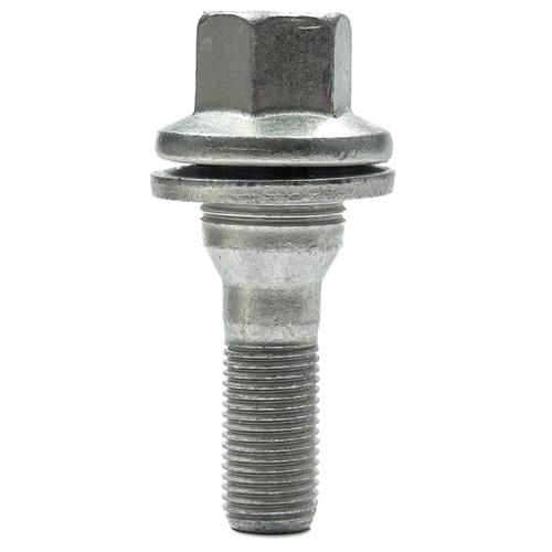 Forged Replacement Wheel Bolt Set - 41mm M12x1.25, Flat seat, 17mm hex, washer