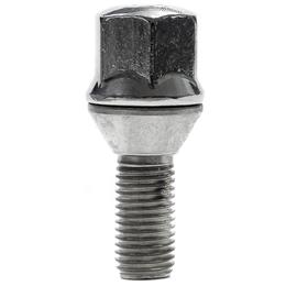 Forged Replacement Wheel Bolt Set - 25mm M12x1.5, 60° seat, 19mm hex, washer