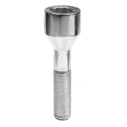Forged Replacement Tuner Wheel Bolt Set - 50mm M12x1.25, 60° seat, 17/19mm hex