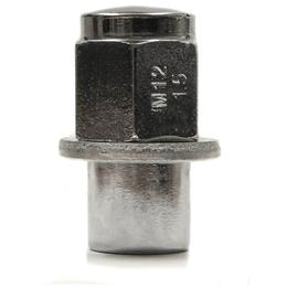 Forged Replacement Wheel Nut Set - M12x1.5, Flat seat, 19mm hex, 38mm long, washer