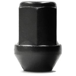 Forged Replacement Wheel Nut Set - M12x1.25, 60° seat, black, 19mm hex, 34mm long