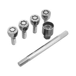 Forged Locking Wheel Bolts (x4) - 28mm M12x1.25, 60° seat, 19mm hex