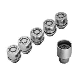 Forged Locking Wheel Nuts (x5) - M14x1.5, 60° seat, 21mm hex, 34.5mm long