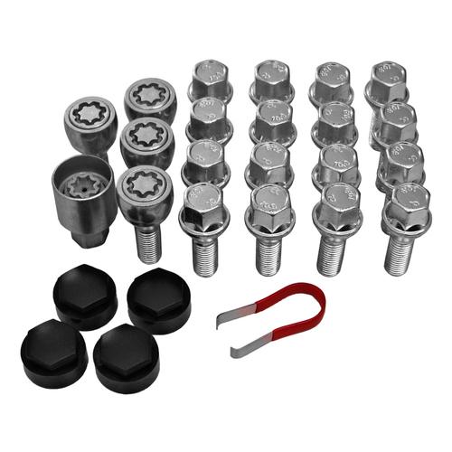 Replacement Wheel Bolt Package with Locking Bolts Citroen Relay 16" Wheels (M16 Thread, Single Rear Axle) (from 1993 to 2006)