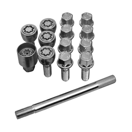 Replacement Wheel Bolt Package with Locking Bolts Smart Fortwo & ED (OE 15mm hex key) (from 2008 to 2014)