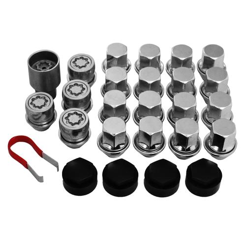Replacement Wheel Nut Package with Locking Nuts Mazda 323 (5 nut) (from 1997 to 2005)