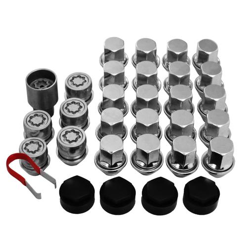 Replacement Wheel Nut Package with Locking Nuts Toyota Land Cruiser (6 nut) (from 1989 to 2005)