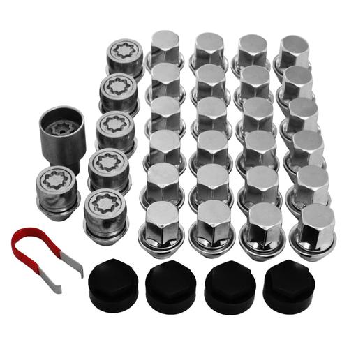 Replacement Wheel Nut Package with Locking Nuts Jeep Wrangler (6 wheel) (from 1987 onwards)