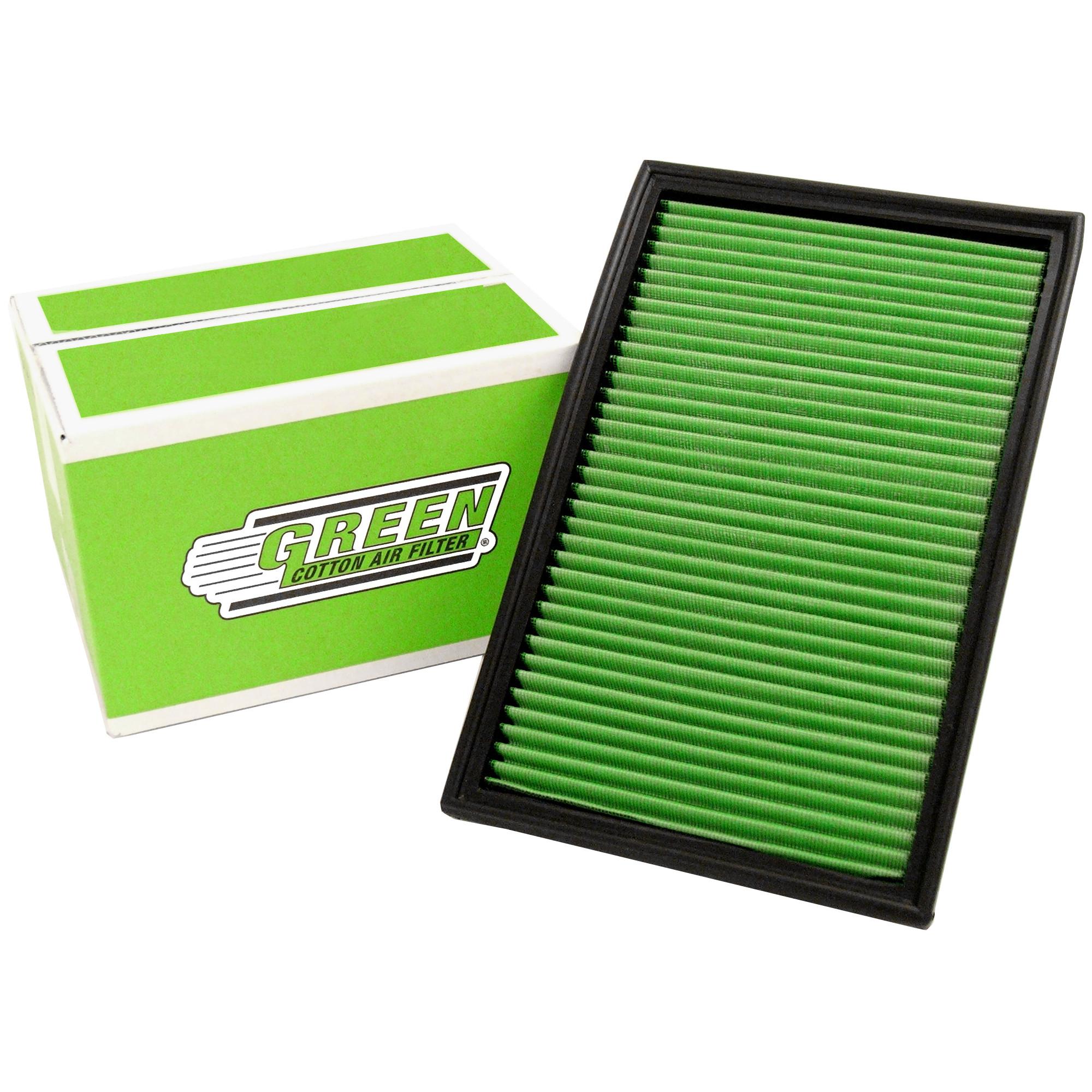 Green Cotton Air Filter to fit Jeep WRANGLER II (TJ)  i (from Sep 2003  to Apr 2007) (P950378) | Carnoisseur
