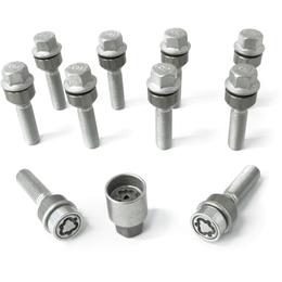 H&R Full Axle Wheel Bolt Set - 44mm M14x1.5, R14 seat, 19mm hex