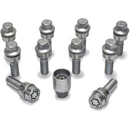 H&R Full Axle Wheel Bolt Set - 30mm M14x1.5, R14 seat, 17mm hex