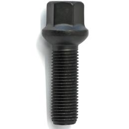 H&R Replacement Wheel Bolt Set - 28mm M14x1.5, R14 seat, Black, 17mm hex