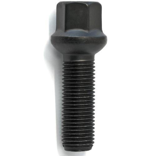 H&R Replacement Wheel Bolt Set - 37mm M14x1.5, R14 seat, Black, 17mm hex
