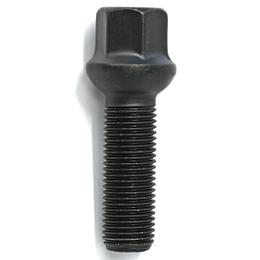 H&R Replacement Wheel Bolt Set - 31mm M14x1.25, R13 seat, Black, 17mm hex