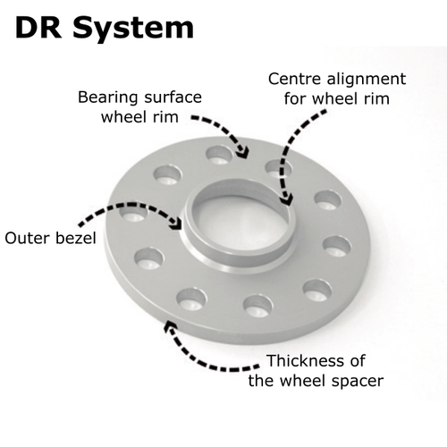 H&R Bore Adapters - 57.1mm to 63.3mm, 8mm wide