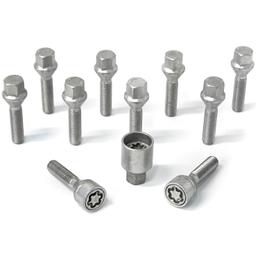 H&R Full Axle Wheel Bolt Set - 30mm M12x1.5, 60° seat, 17mm hex