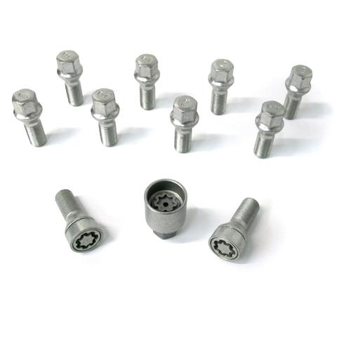 H&R Full Axle Wheel Bolt Set - 35mm M14x1.25, 60° seat, 17mm hex