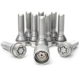 H&R Full Axle Variable PCD Wheel Bolt Set - 28mm M14x1.25, 60° seat, 17mm hex